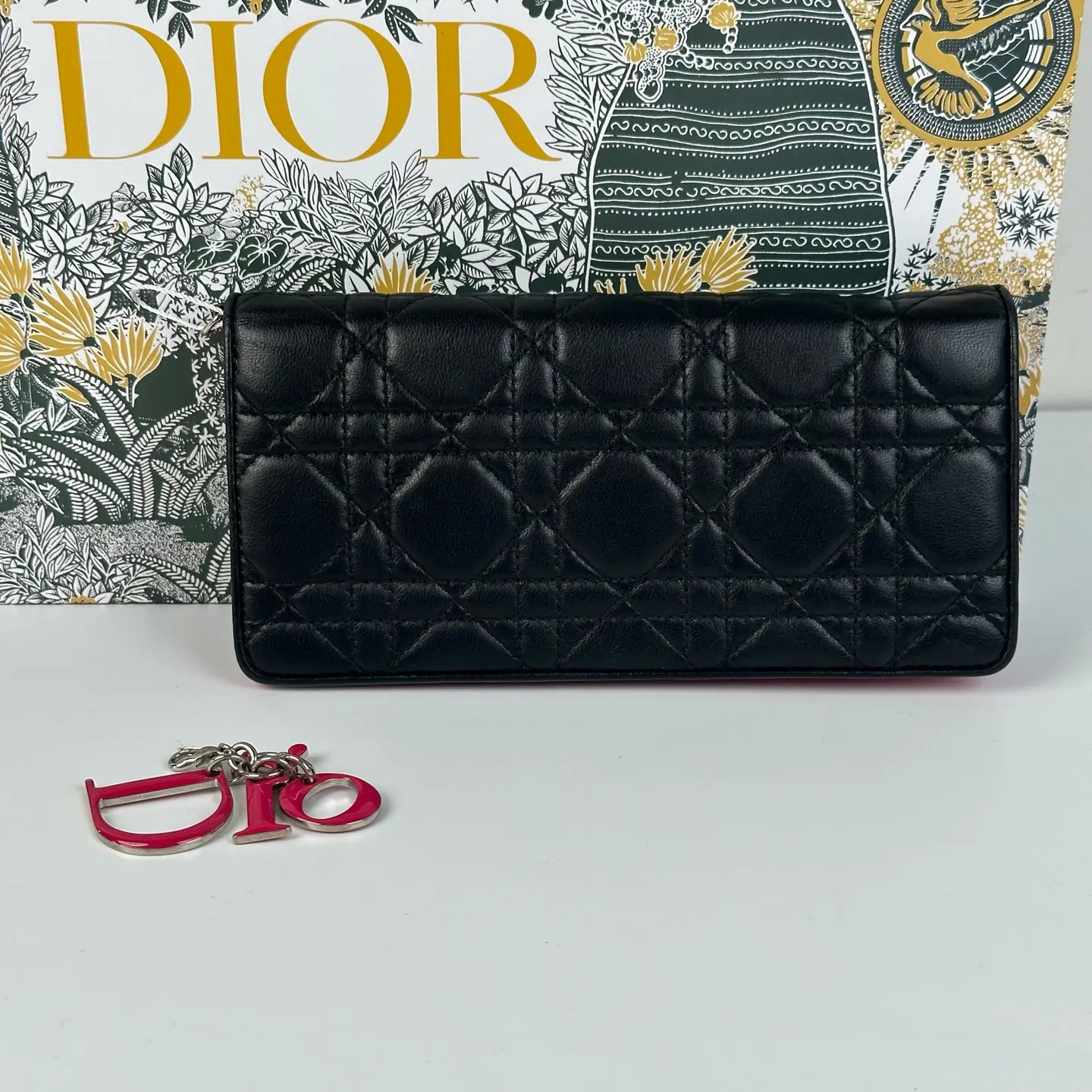 Pre-owned Dior Black Leather Pouch CC0142