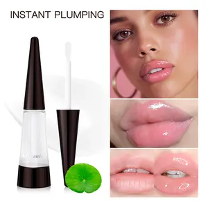 Trendy Natural Full Lip Gloss (mirror Water Glow Long-Lasting Shine), 6 Colors Available, Instant Plump Lips for Dates & Parties, Mirror Lip Glaze