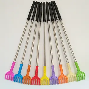 Steel tube back scratcher with colorful handle, no need to ask others to scratch your back