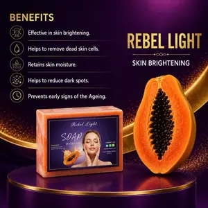 Papaya Cleanser Soap - Brightening, Moisturizing, Exfoliating Body Care Cosmetic for Hydrating Skin