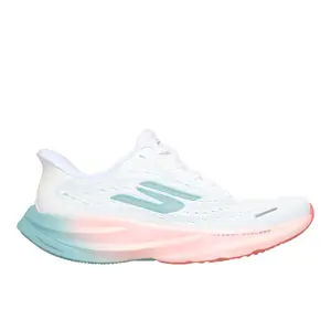 Skechers Womens Aero Spark Slip-Ins Performance Running Sneakers Shoes - White