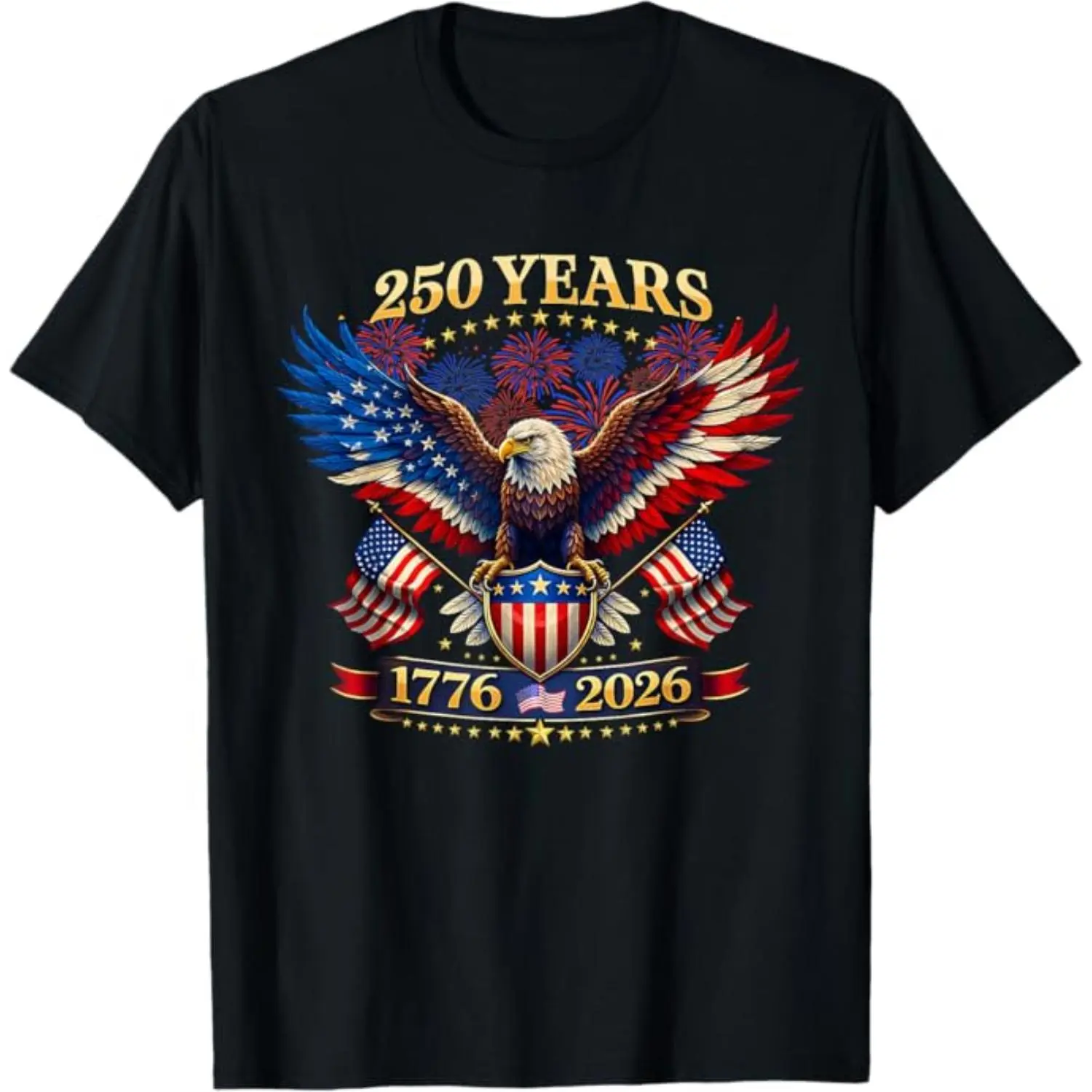 250 Years American Tees for Men Women 250th 4th July Independence Day T-Shirt