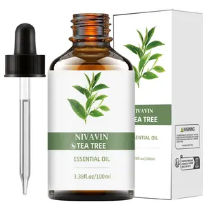 Pure Tea Tree Essential Oil 100ML, Natural Acne Treatment, Oily Skin Care, Foot Care, Home Cleaning, Ideal Gift Choice