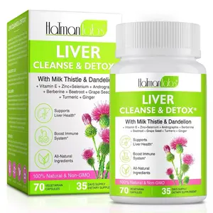 Liver Cleanse and Detox & Repair Formula - Herbal Liver Support Supplement with Milk Thistle Dandelion Root & Artichoke Extract for Liver Health - Silymarin Milk Thistle Liver Detox Capsules vitamins women