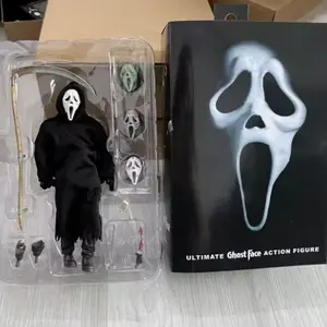 1/10 Scream KO Ghost Face Killer Articulated Action Figure Model Toy Statue Desktop Ornament Horror Movie Series Halloween Gifts
