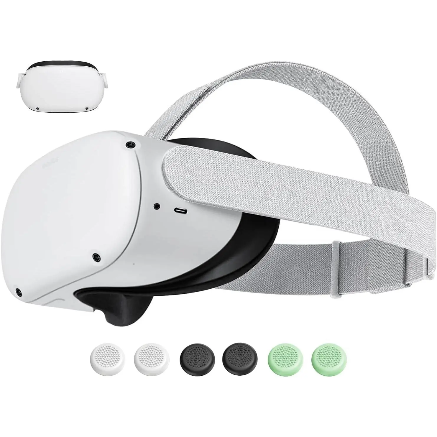 Original Replacement Head Strap for Meta Oculus Quest 2, Enhanced Comfort and Gaming Immersion VR Accessories Compatible with Oculus/Meta Quest 2 Elite Strap