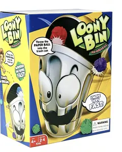 Viral Loony Bin Game, Fast Moving Dodge Trash Can Paper Ball Toss Game, Parent-Child Interactive Family Party Indoor Outdoor Game, Educational Funny Gift Toy for Kids Boys Girls Ages 4+