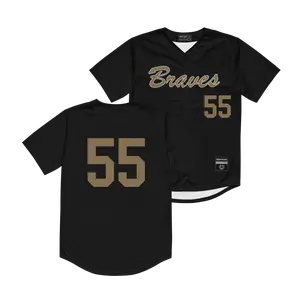 UNC Pembroke Baseball Black Jersey   - Breon Earle