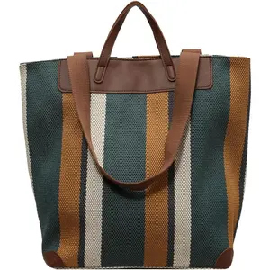 Large Women's Work Tote Bag - Laptop Compartment,Canvas  Bag for Office & Daily Use,Tote Bag with Spacious Storage