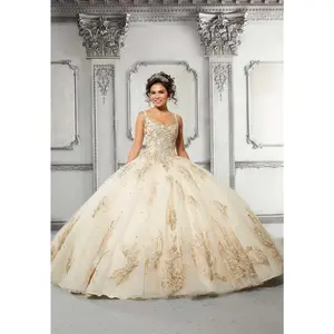 Vizcaya by Morilee Gilded Lace Quince Dress 89311