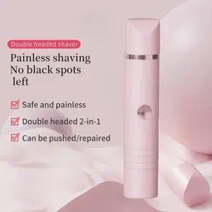 Female Electric Bikini Trimmer, Rechargeable 2-in-1 Body and Face Hair Removal Device, Wet and Dry Female Shaver, Winter and New Year Gifts, Valentine's Day Gifts