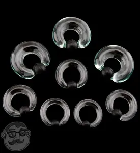 Clear Glass Captive Ring