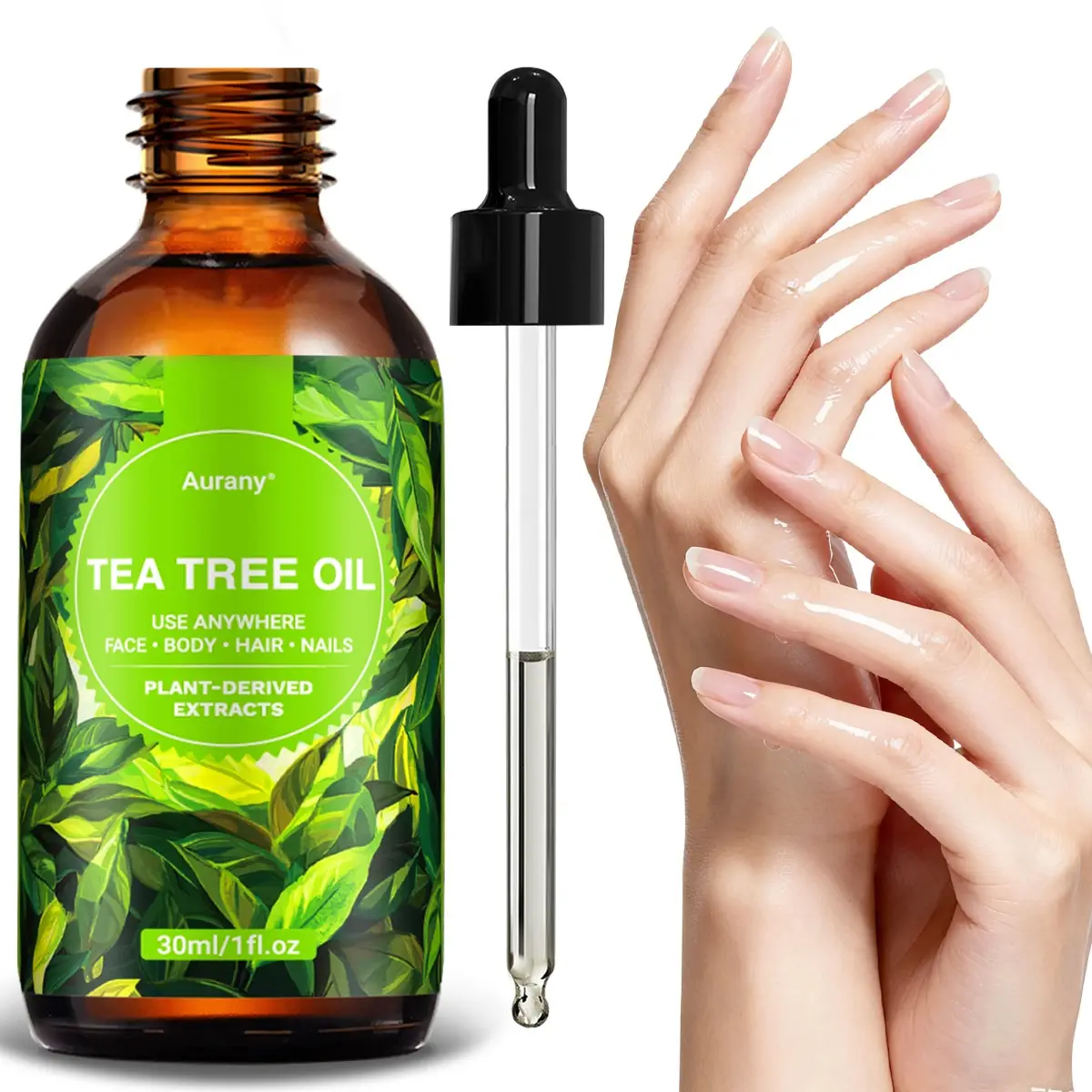 1PC-Tea Tree Oil,Tea Tree Oil Essential Oil,Treatment Oil,Tea Tree Oil For Hair,Plant-Derived, Plant Based Oils, Multi-Use For Face, Body, Hair & Nails , Clarifying Scalp Care, Refreshing & Lightweight, Promotes Healthy-Looking Hair, All Skin Types-30ml