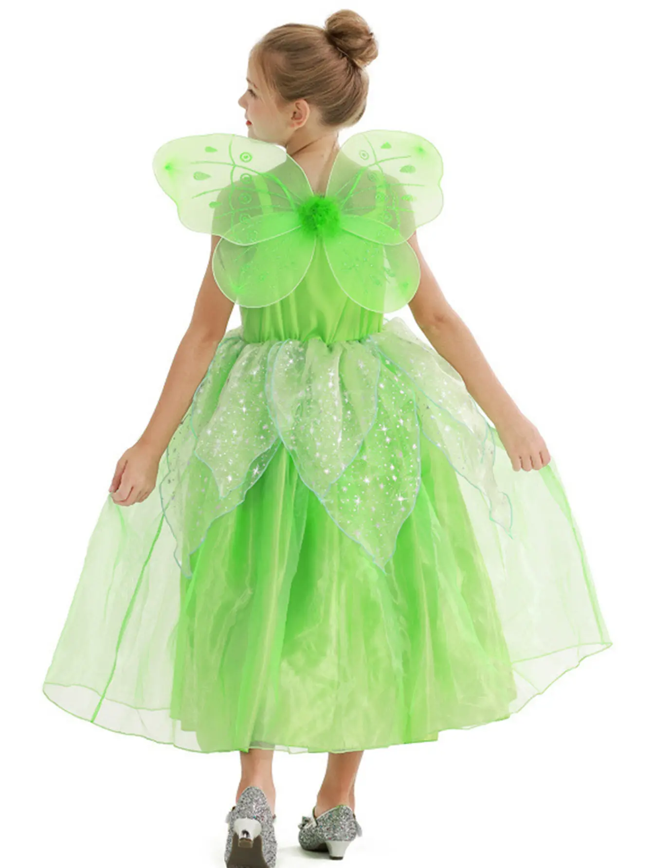 plus size drop waist dress Fairy Blooms Dress with Wings Size 3-4 – World of Mirth main image 1