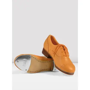 BLOCH Jason Samuels Smith Limited Edition Orange Pebble Leather Tap Shoes Ladies S0313LG