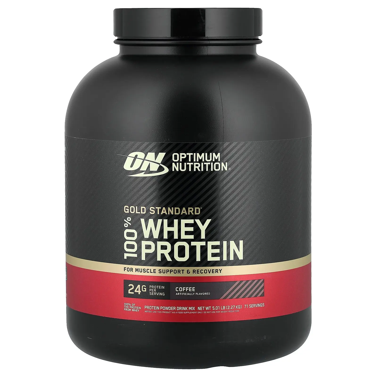 Optimum Nutrition Gold Standard® 100% Whey Protein, Coffee, 5 lb (2.27 kg)