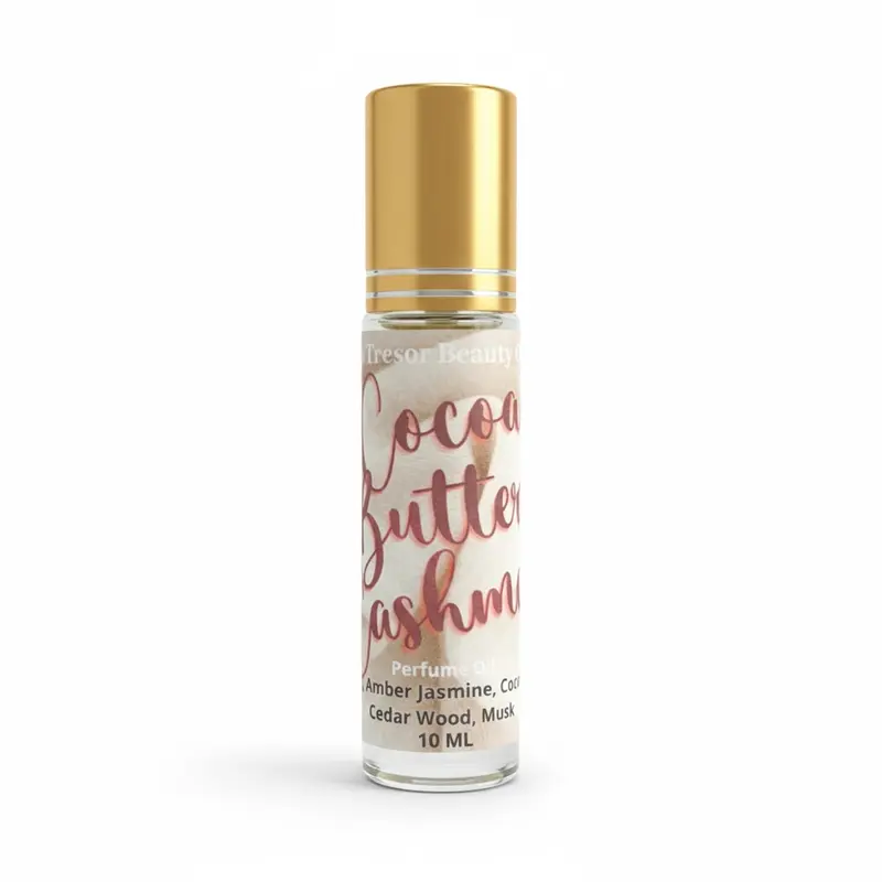Women's 10ml On-the-Go Roll-On Body Oil - Single Item Unisex Floral Woody Aroma, Cozy Cocoa Butter Cashmere Fragrance with Coconut & Jasmine Notes, Vegan Cruelty-Free Hydrating Beauty & Body Care Blend