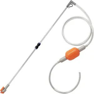 Compact Aquarium Siphon Vacuum and Water Changer Kit with Cleaning Brush.  for Simultaneous Water Changing and Cleaning in Small Fish Tanks. Gravel and Sand Cleaning.