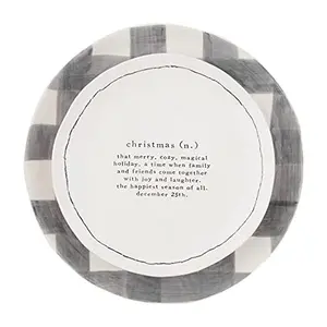 Mud Pie Check Definition Platter Set