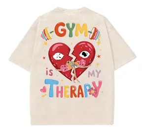 Gym Fixed My Heart T-Shirt, Gym Shirt, Graphic Gym Shirt, Vintage Washed Tee Conton, Gym Shirt Women, For Men, Ful Size