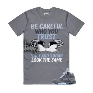 AJ5 Wolf Grey Matching Shirt, Salt and Sugar Look The Same Graphic Tee, Rap HipHop Unisex T-Shirt, Gift For Women and Men, Best Gift