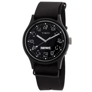 Timex Mk1 X Fortnite Quartz Black Dial Mens Watch TW2W97000