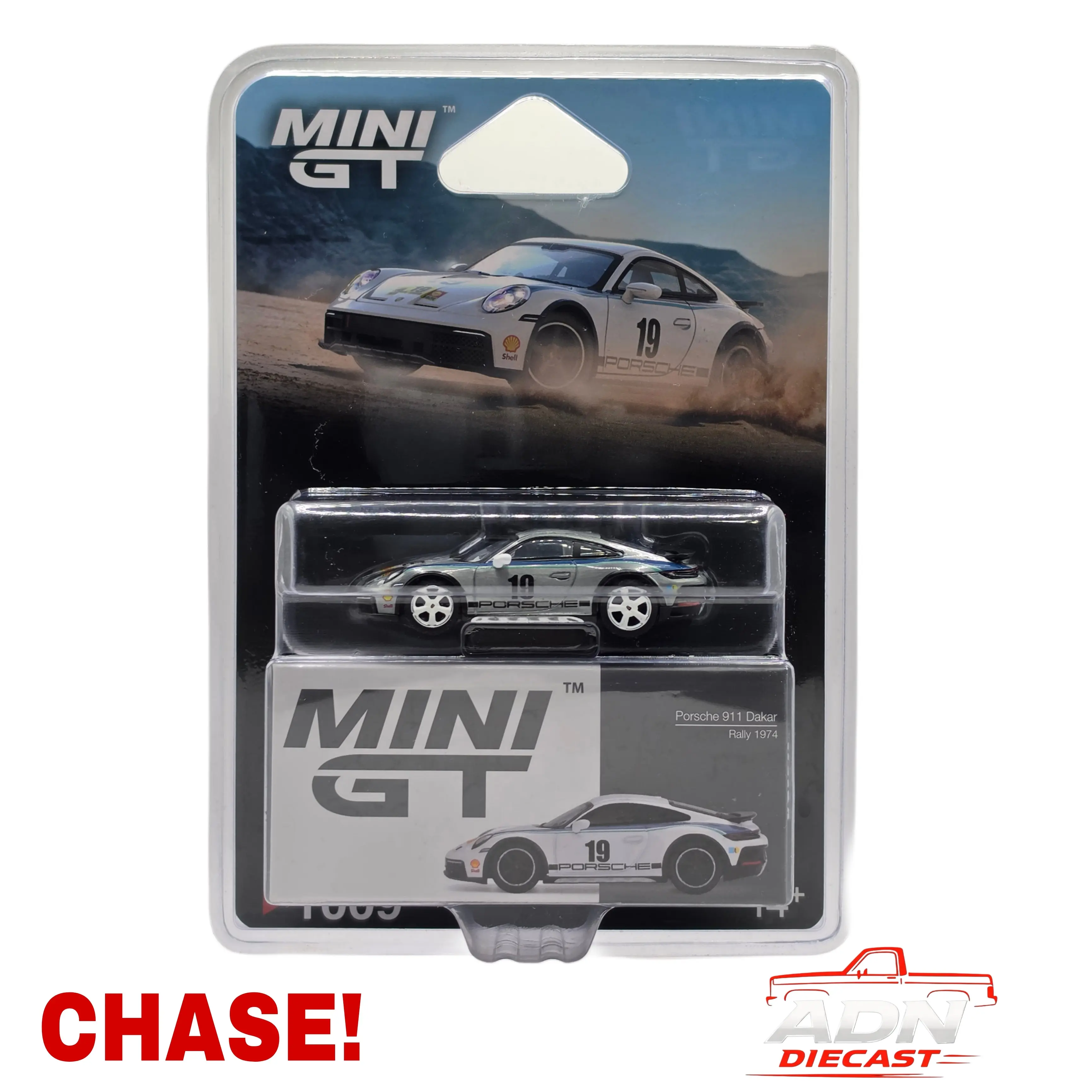 Mini Gt 1:64 CHASE Porsche 911 Dakar_Rally 1974 - Diecast 1:64