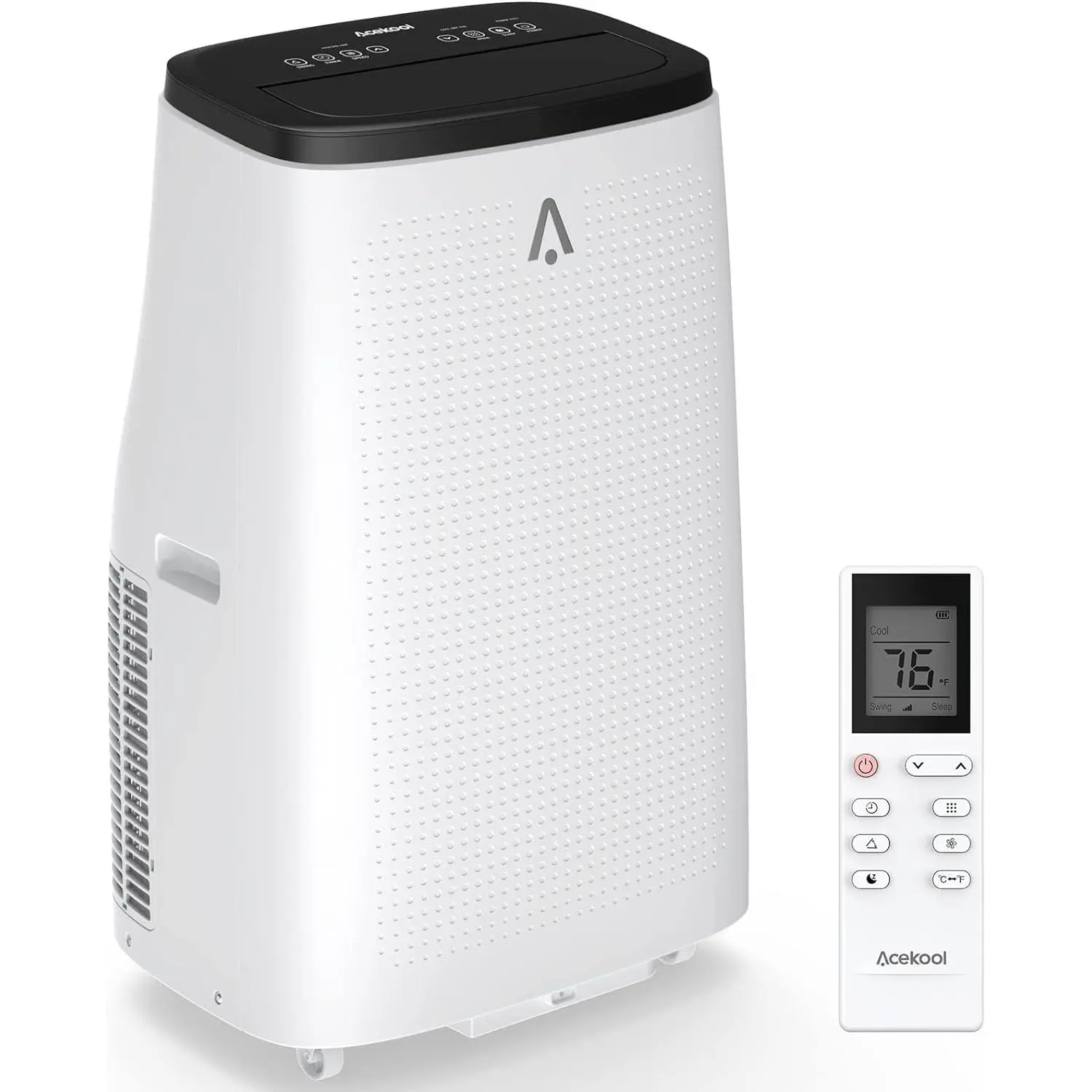 Garvee 14000 BTU Portable Air Conditioner - 3-In-1 Floor AC Unit with Built-In Dehumidifier, 3 Speed Settings, Cooling Strong Airflow, Timer, Drain Pipe, Cools Up to 550 Sq.Ft, Ideal for Home/Office, White