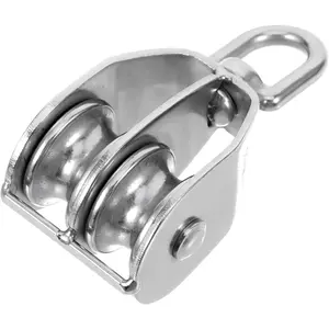 Maximum Load Capacity: 35 Kilograms Fixed Pulley System Dual Pulleys for Efficient Lifting Rotation Easy Installation for Applications and Cable Rope Attachments