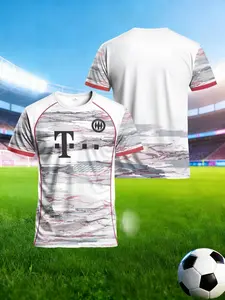 Men's trendy jersey, retro contrast colors + modern camouflage: Bayern's new away jersey, a fan-exclusive trendy style Sports Jersey