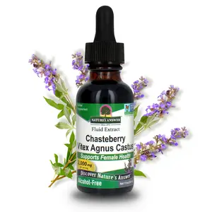 Nature's Answer Alcohol-Free Vitex Berry, 1-Fluid Ounce | Promotes Women's Health | Ovulation Support | Menopausal Support | Gluten-Free | Non-GMO | Single Count