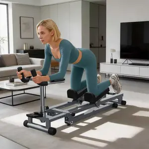 【KINMAC】3-in-1 Spine Twist Stretcher & Stair Stepper & Waist Trainer, Adjustable Back Stretcher Machine for Lower Back Exercise, Core Activation & Full-Body Workout