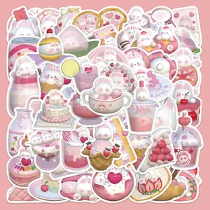 Cute Series Sticker, 50pcs/set Waterproof Decorative Sticker, DIY Creative Sticker for Phone Case, Laptop, Notebook, Helmet, Skateboard