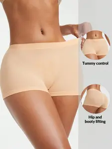 Low-Waist Butt-Lifting Shaping Shorts, Seamless Compression Design, Invisible Lining, Breathable Elastic Fabric, All-Season Comfort