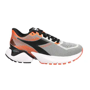 diadora Mens Mythos Blushield Vigore Running Sneakers Shoes - Black, Grey, Orange