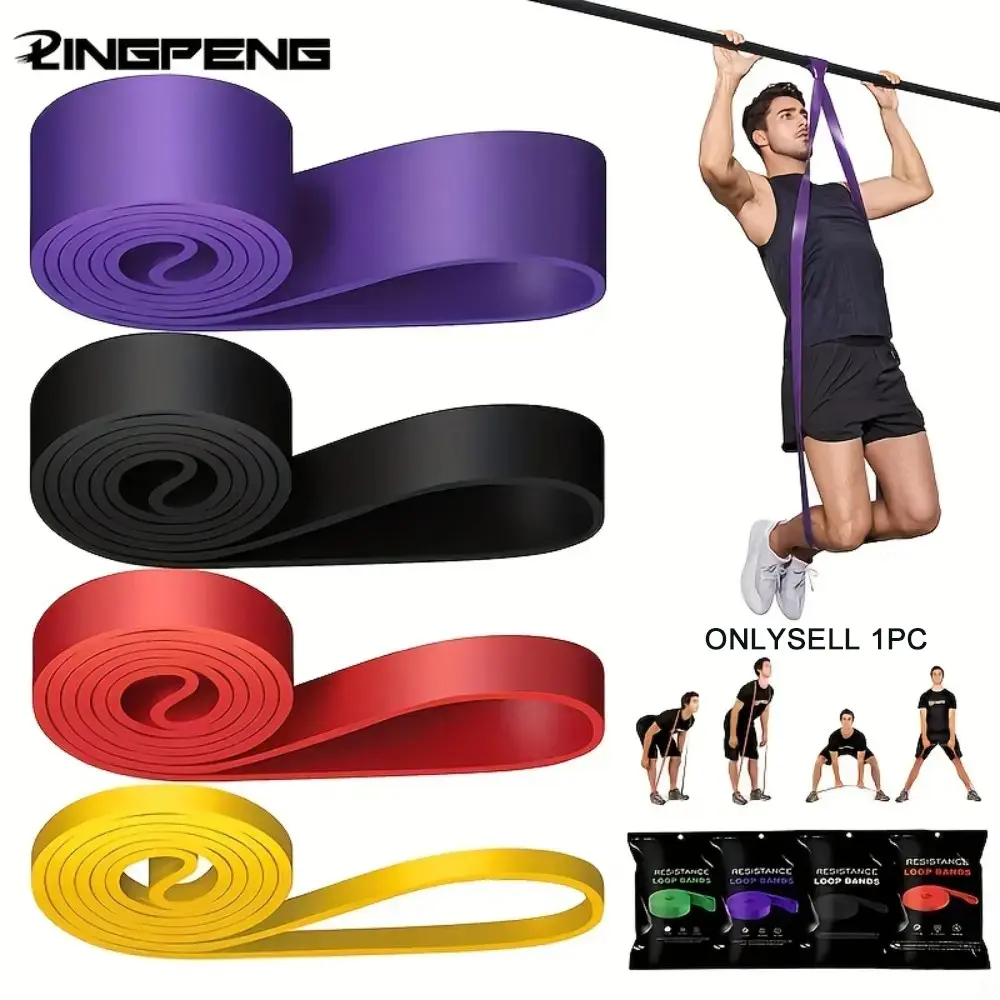 Resistance Band Suitable for Indoor & Outdoor Use, Unisex Exercise Assist Band, Workout Band, Body Stretching, Muscle Training, 1 Piece