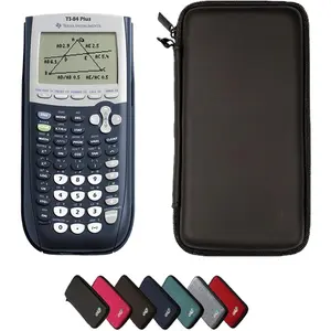TI-84 Plus Graphing Calculator with  Protective Case Black