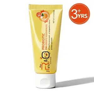 Kid’s Toothpaste with Probiotics & Xylitol Fluoride-Free Safe to Swallow Made in USA For Ages 3+ Strawberry