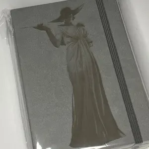 Lady Engraved Art Sketchbook Journal
