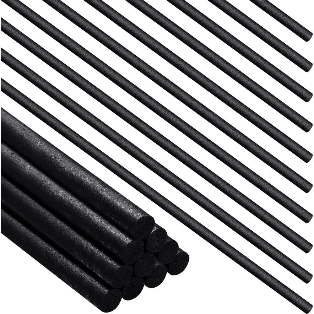 Lab Crucible Stir Rods - 4 Pcs Long Rods, 12 in Length, 5/16 in Diameter, Heat Resistant, Thermal Conductivity, Lubricious, for Gold Silver Copper Melting Casting, Daily Use Compatible