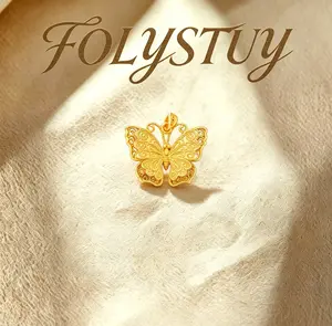 【FOLYSTUY(K140)】Gorgeous Butterfly Hollow-Out Pendant, an Exquisite and Eye-Catching Ornament for Every Occasion