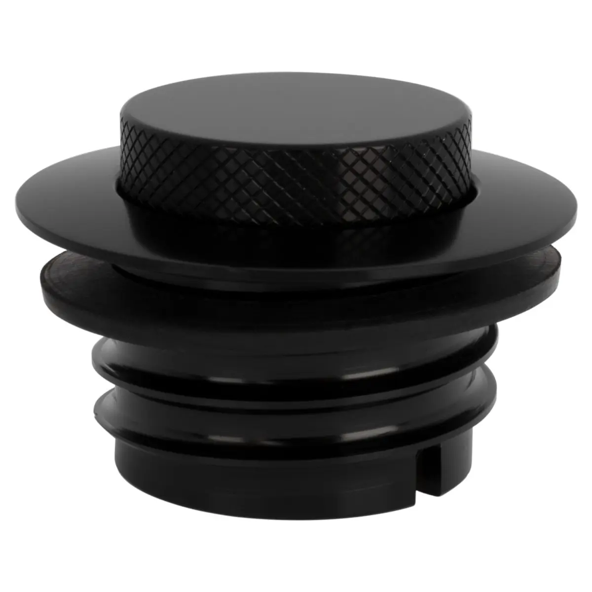 Black Flush Mount Pop-Up Gas Cap for Harley-Davidson®