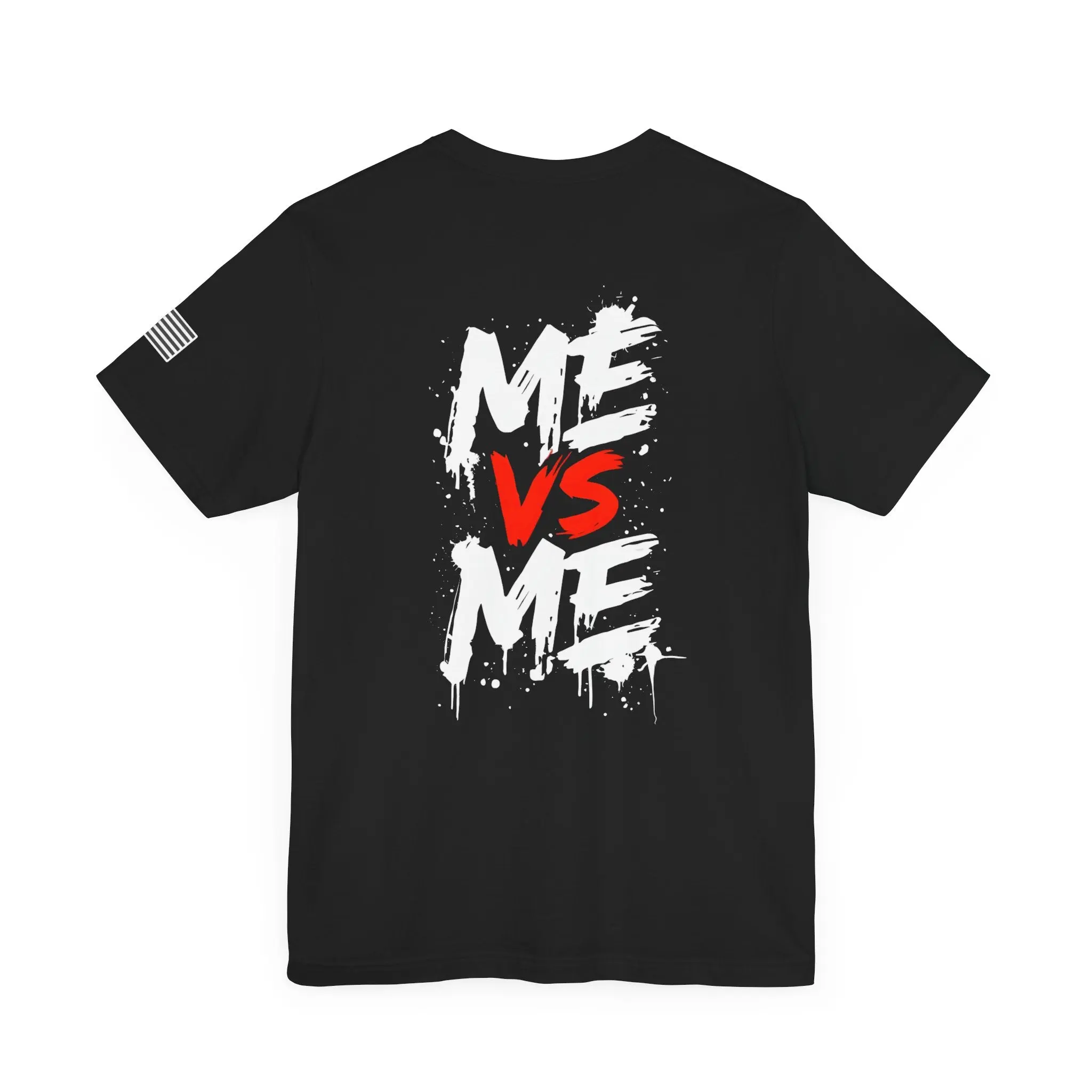 Me Vs Me Motivational Gym T-Shirt – Hardcore Bodybuilding, Powerlifting & Weightlifting Shirt for Fitness Enthusiasts