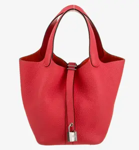 Pre-owned HERMÈS leather Tote Bags Clemence Picotin Lock 18 4000004822536