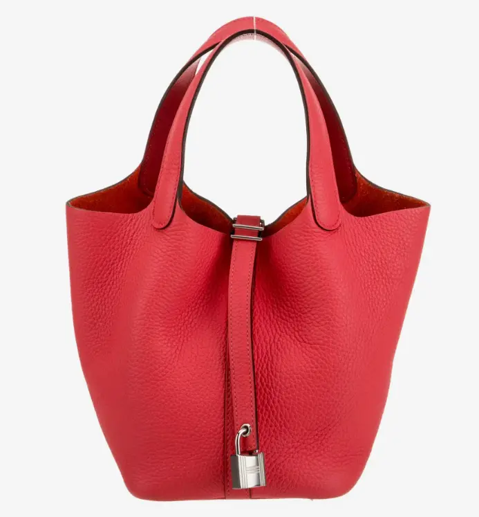 Pre-owned HERMÈS leather Tote Bags Clemence Picotin Lock 18 4000004822536