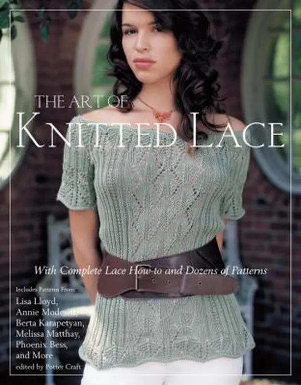 USED Book - The Art of Knitted Lace: With Complete Lace How-to and Dozens of Patterns by Crown (Paperback) - english
