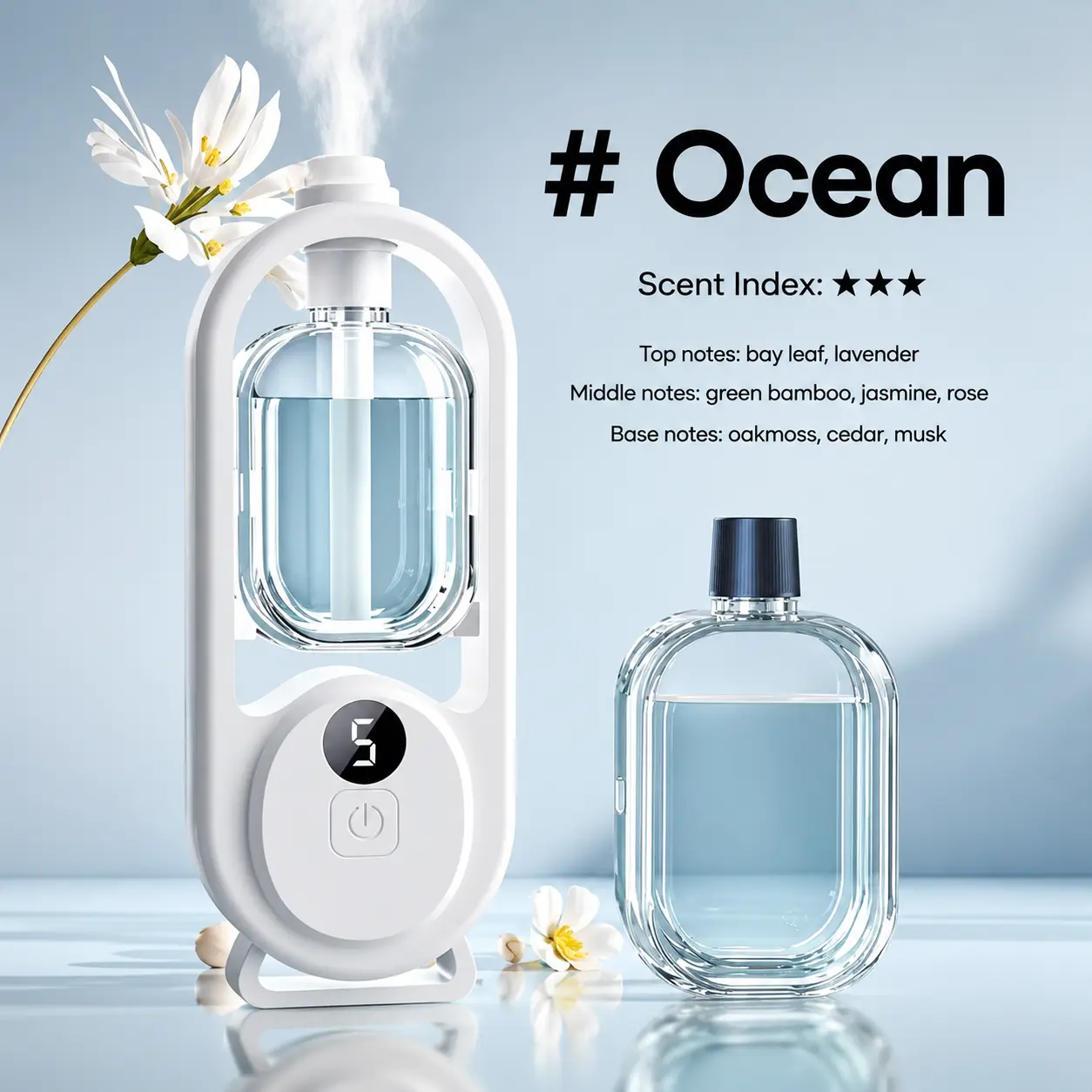 Aromatherapy diffuser 1 bottle [Ocean essential oil]