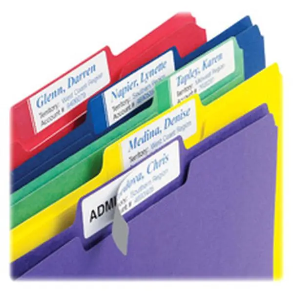 Avery AVE5026 Extra Large Filing Labels- .94 in. x 3.44 in.- 450-PK- Assorted