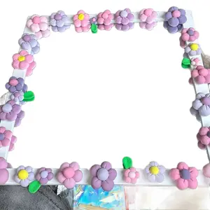 Foam Flower Mirror (some photos are for reference)