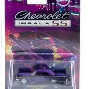 M2 Machines 1:64 1964 Chevrolet Impala SS 409 Convertible – Black – Hobby Exclusive